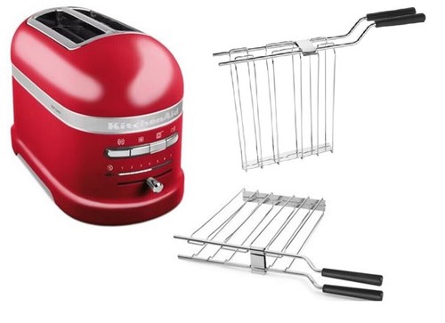 KitchenAid: Artisan Toaster Rot A 2 Scheiben - Promo Mit 2 Klemme Toast - Bild 9 von 12