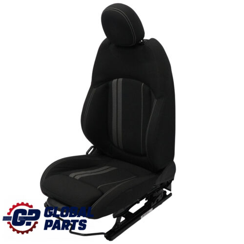 Mini F57 Sport Seat Front Right O/S Heated Fabric Double Stripe Carbon Black - Picture 11 of 14