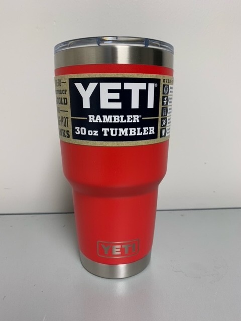 Rescue Red YETI® 30 Ounce RAMBLER® AUTHENTIC Retired color