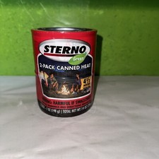 Sterno Green 2 Pack Canned Heat Each Pack 7 oz New and Sealed 
