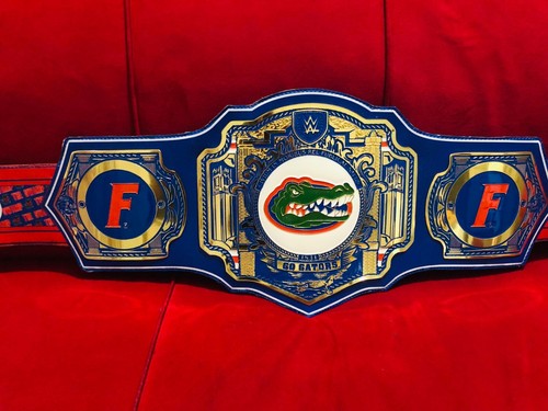 FLORIDA GATORS LEGACY WORLD HEAVYWEIGHT WRESTLING CHAMPION REPLICA BELT 2mm Zin - Picture 2 of 4