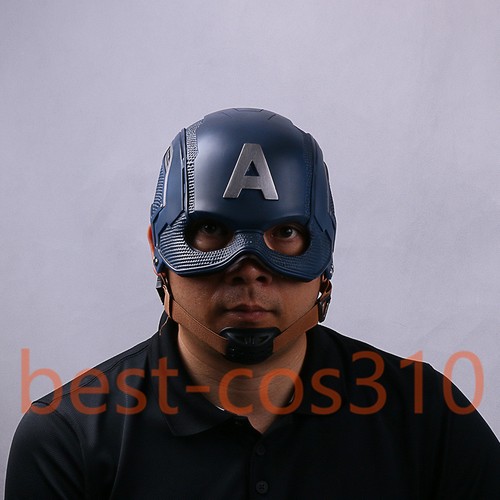 Cosplay Capitán América Casco Superhéroe Ultrón Steve Rogers Casco Fiesta Máscara - Imagen 10 de 12