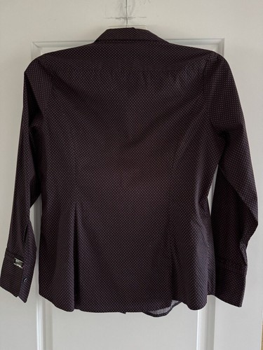 Express Design Studio Blouse Women's Size Large Button Up Polka Dot NWOT - Picture 7 of 10