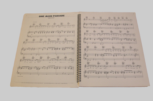 Libro encuadernado en espiral lírico música guitarra James Taylor One Man Dog de colección - Imagen 8 de 12