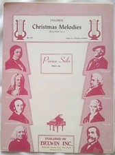 Favorite Christmas Melodies Selection No. I Piano Solo  1933, Sheet Music 