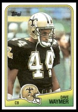 1988 Topps #67 Dave Waymer New Orleans Saints Football Card