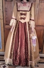 Professional Stage Reinactment Costume Victorian Cival War Skirt Dress New XL