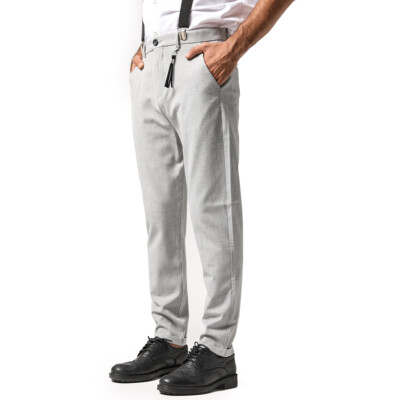 Pleated Pants Pants Rolled Up Ankle Men's Roll Up Ankle Pants Slim
