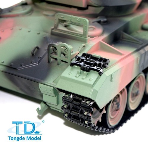 Tongde M24 Chaffee 1/16 RC Tank Infrared Combat Sys Metal Upgraded Wheel 320° - Picture 10 of 18