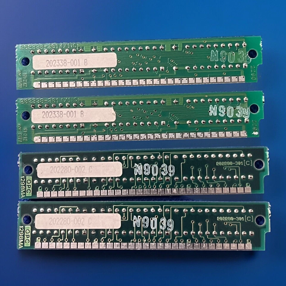4x 1MB 30-pin RAM SIMM Memory 4MB Total 202338-001 And 202280-002 C Oki 386 - Image 3 of 4