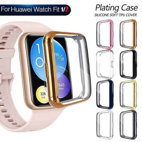 Plated For Huawei Watch Fit 2 TPU Screen Bumper Bumper Protector All-Around Case - Bild 1 von 19
