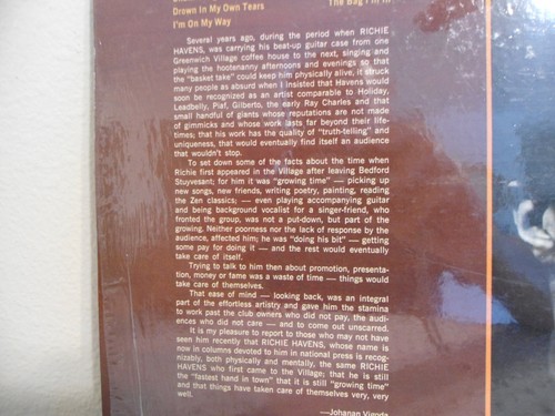 Richie Havens LP Richie Havens Record In Shrink Clean Douglas 1969 Original! - Imagen 11 de 13