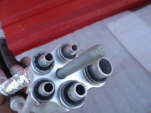 TESLA MODEL 3 AC AIR CONDITIONER MANIFOLD TO HVAC HOSE TUBE PIPE OEM 2017-2022 - Picture 3 of 7