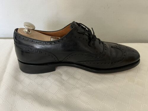 CHURCH'S Shots schwarzes Leder Oxford Brogue Wingtip ENGLAND Größe 9D - Bild 2 von 12