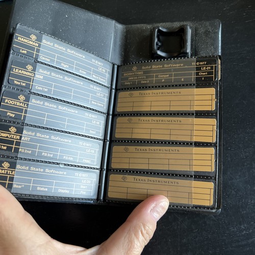 Texas Instruments TI 1977 Solid State Software Instrument Cards Strips LE-01-21 - Picture 4 of 6