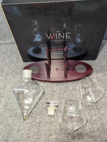 The Wine Savant - Juego de jarra de diamantes y 2 vasos regalo de Navidad o Año Nuevo - Imagen 12 de 24