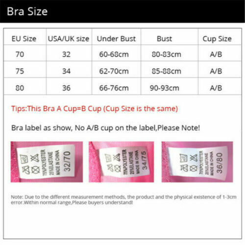 Front Closure Lace Bra Womensr Bralette Push Up Seamless Racerback Sexy - Picture 9 of 17