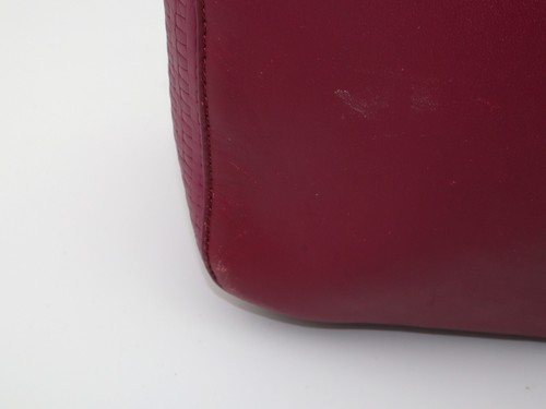 Lulu Guinness Jenny Basket Weave Bag Handbag Leather Pink - Picture 13 of 13