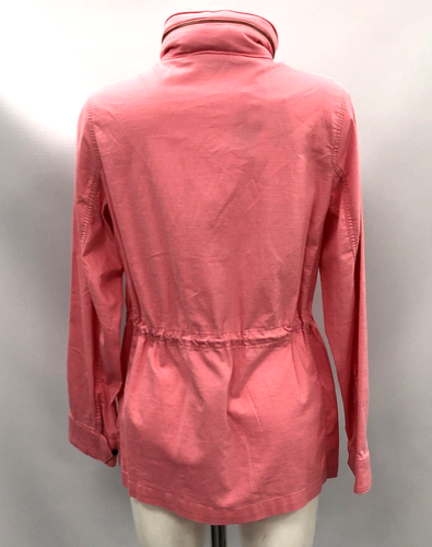 Lands' End Pink Hooded Rain Mac Coat - Size UK S - Picture 3 of 15