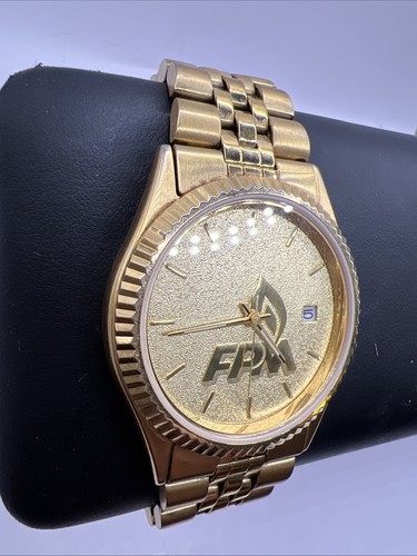 Citizen Quartz Men’s Watch Day Date All Gold Toned 6100-R00391 RC New Bat FPM - Picture 2 of 10