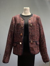 Tommy Hilfiger Sz 12 Women's Tweed Open Front Blazer
