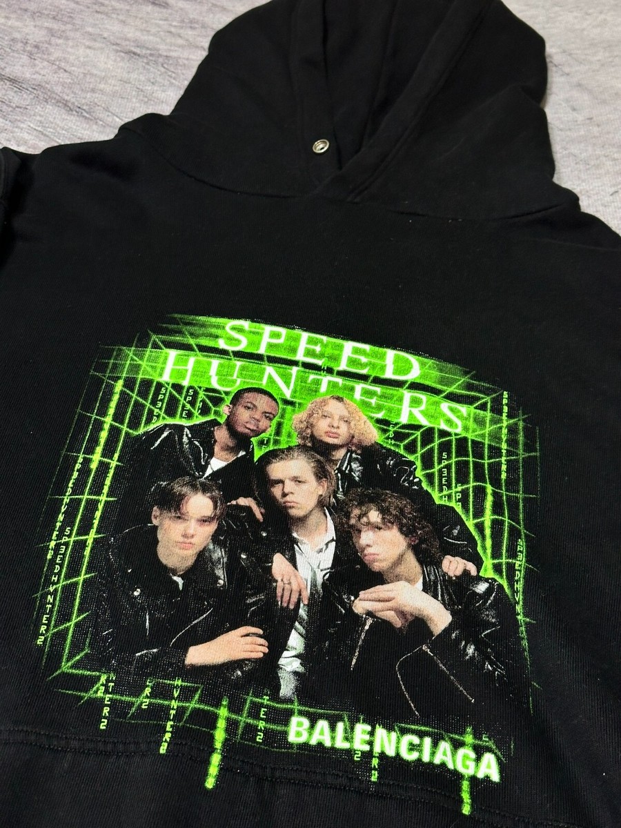 Authentic Balenciaga Sweatshirt Speed Hunters Logo Print Authentic Balenciaga Sweatshirt Speed Hunters Logo Print
