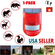 Waterproof Solar Alarm Light Strobe Warning Light Wireless Motion Sensor Outdoor