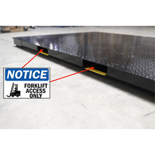 SL-900-FA 72" x 72" Forklift Access industrial floor scales NTEP Certified 1k lb