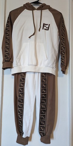 FFendie Beautiful Girls 7-9 y.o. Suit Hoodie And Pants Cotton - Picture 2 of 4