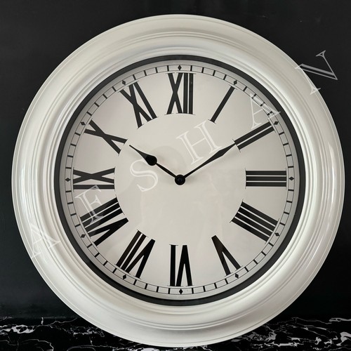 Reloj de pared de cocina retro vintage gran número romano medieval redondo reloj de pared - Imagen 2 de 10