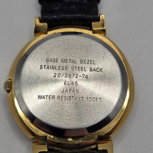Vintage Armitron Gold Tone Unisex Watch Quartz Japan Leather 33mm - Picture 5 of 10