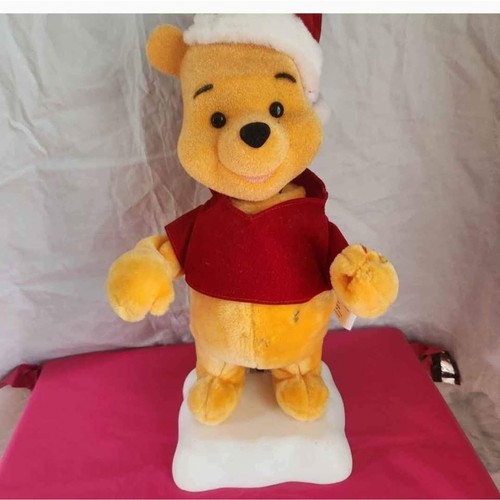 Vintage Christmas Pooh animatonic 18 in - 第 1/3 張圖片