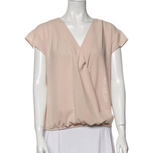 Alberto Makali Boho Spitzen Wickeltop High Low Flügelärmel Oberteil Pastell Rosa Gr. XS - Bild 2 von 6