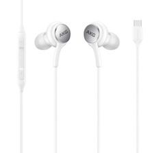 4Xem 4XSAMEARAKGCW USB-C AKG Earphones with Mic and Volume Control (White)