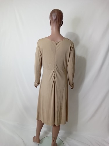 NUEVO VESTIDO HERMOSO ST. JOHN (ANISE) MARRÓN CLARO TALLA - 6 - Imagen 12 de 14
