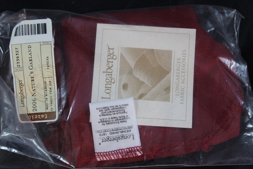 Longaberger 2006 Christmas Collection Red Natures Garland Basket Combo w/WB Lid - Picture 10 of 12