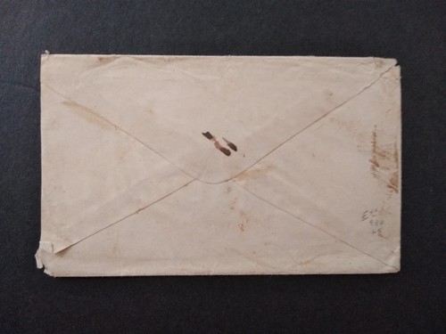 New York: North Cohocton 1856 (circa) Ladies Cover + Letter, Blue Balloon CDS - Picture 3 of 5