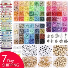 9000Pcs, 72 Colors Clay Beads for Bracelet Making Kit, Bracelet Making Kit for G