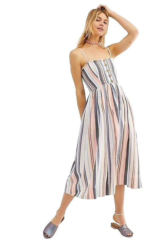 Платья из полосатого хлопка для женщин Free People