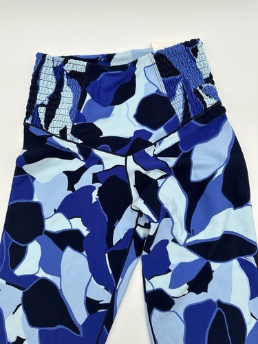 Offline by Aerie Women's Size Small Real Me Smocked Blue Rush Leggings NEW - Picture 2 of 5