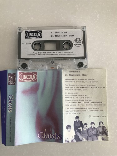 Lincoln: Manchester Band 1997 tape cassette single.Ghosts/Summer Boy. SubCulture