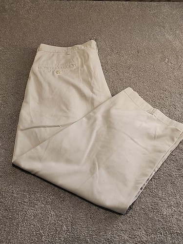Pantalones chinos vintage Polo Ralph Lauren beige plisados para hombre 36 hechos en EE. UU. informales - Imagen 2 de 15
