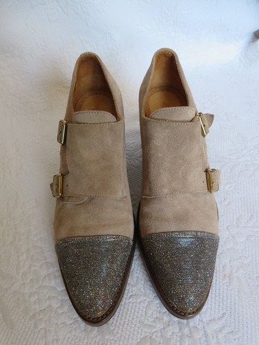 THE OFFICE OF ANGELA SCOTT Mr. COLIN MONKSTRAP SUEDE SHOES, SZ 41/10 - Picture 4 of 10
