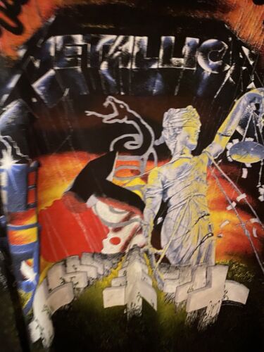 Vintage 1991 Metallicat T-shirt, Single Stitch XlgBrockum Group - Picture 8 of 11
