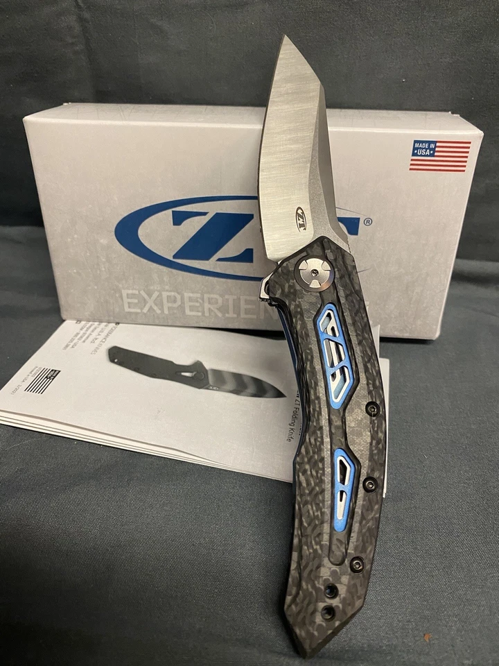 Cuchillo aleta tolerancia cero ZT 0762 20CV fibra de carbono nuevo en caja último Foto 2 de 4