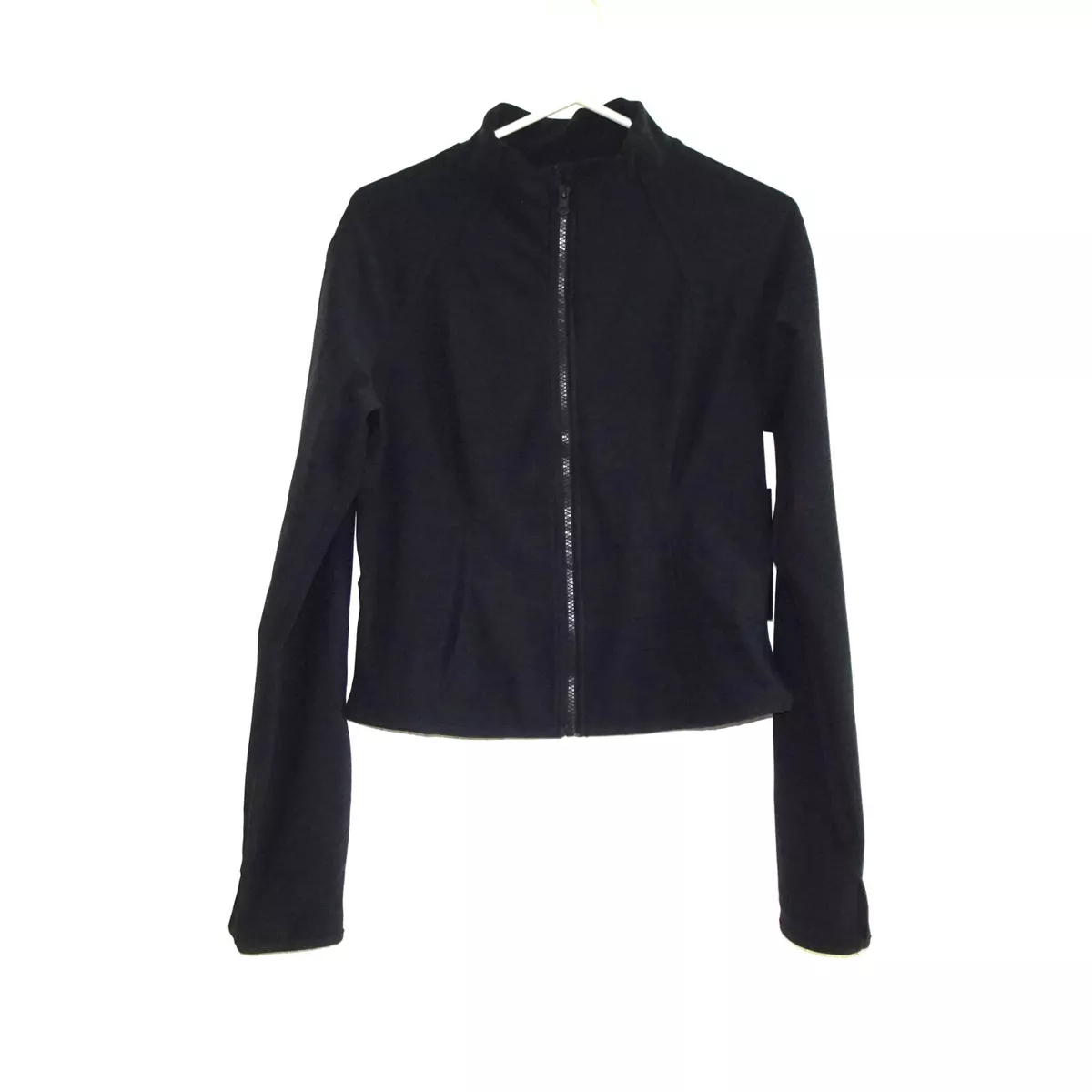 Yogalicious Lux Yoga Jacket Women s Size L Black Zip Front