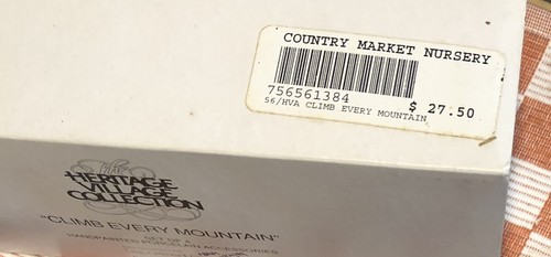 CLIMB EVERY MOUNTAIN with ST BERNARD dog # 56138 Mountain Climbers 4 pc DEPT 56 - Imagen 4 de 4