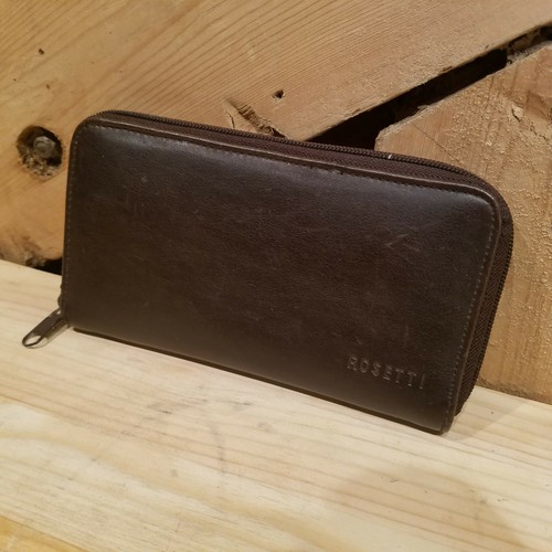 Brown Leather Rosetti Women's Wallet Zipper - Swanky Barn - Picture 2 of 12