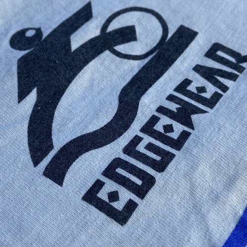 Vintage Edgewear Cycling Jersey USA Shirt Men Size Small Cotton White Neon - Picture 2 of 12