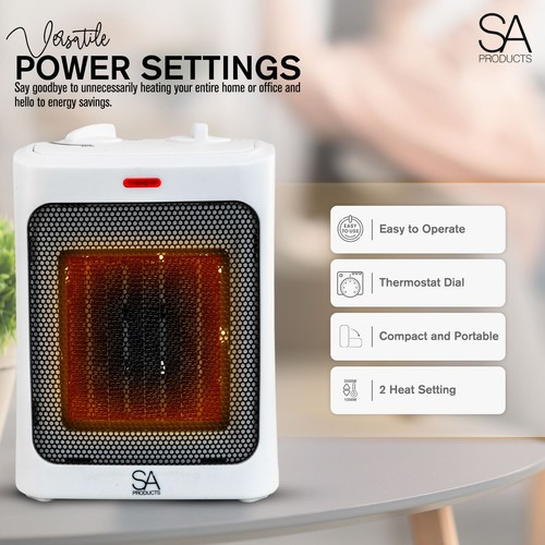 2000W Electric PTC Ceramic Space Heater Portable Heater Fan for Home Office Warm - Picture 9 of 12
